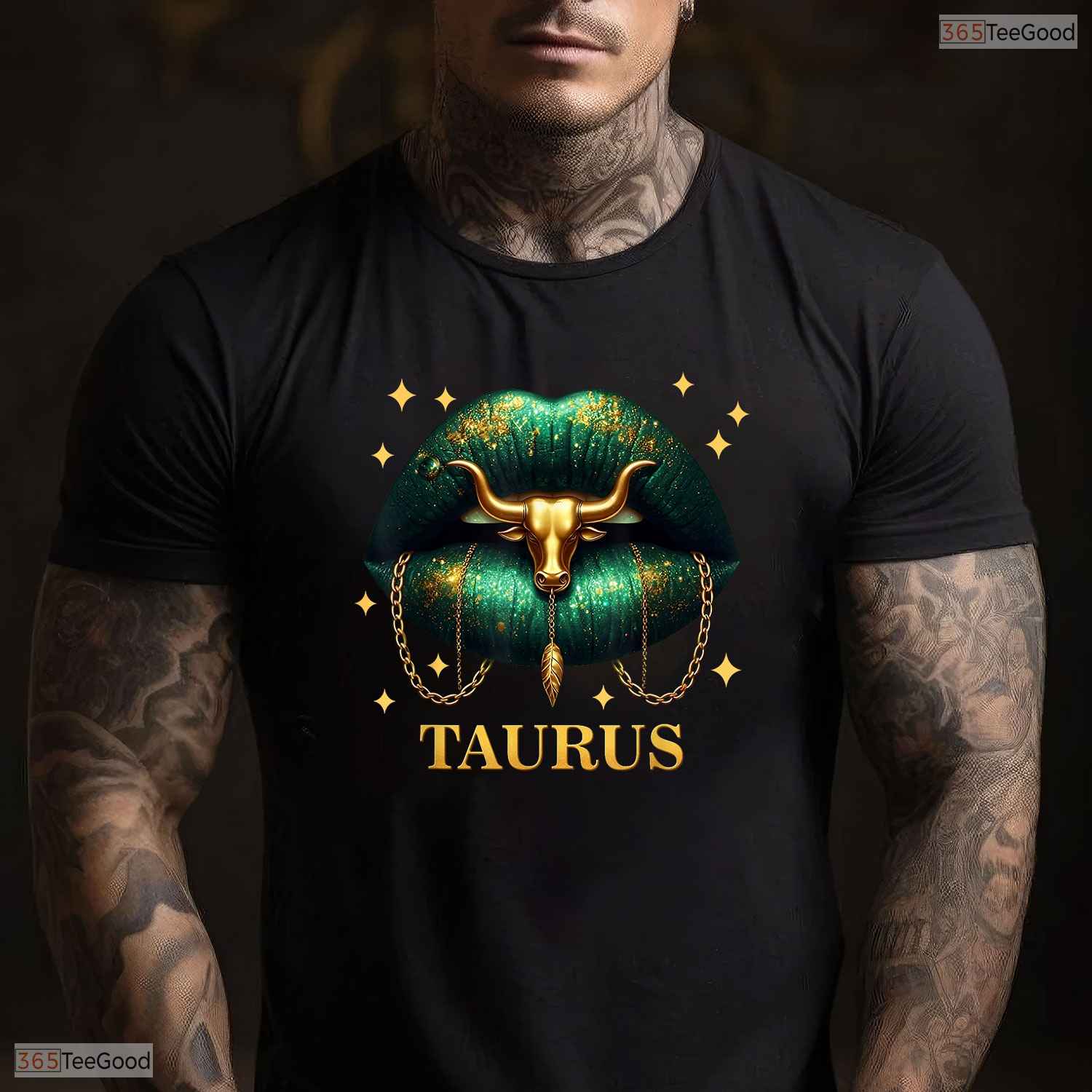 Taurus Queen Zodiac Sign Women Lips T-Shirt- Unique May Birthday Shirt Gift