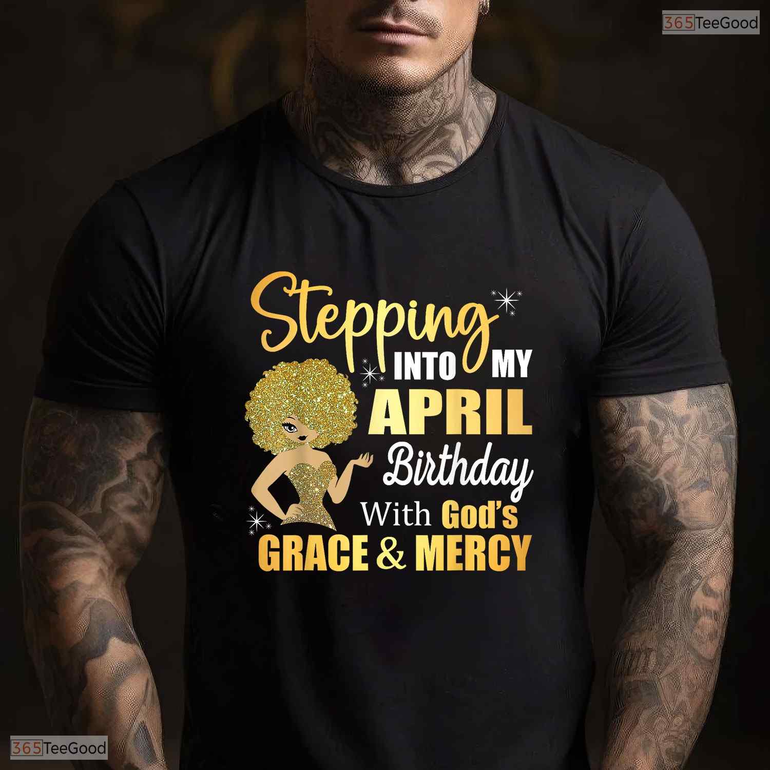 Stepping Into My May Birthday God Grace T-Shirt- Unique May Birthday Shirt Gift