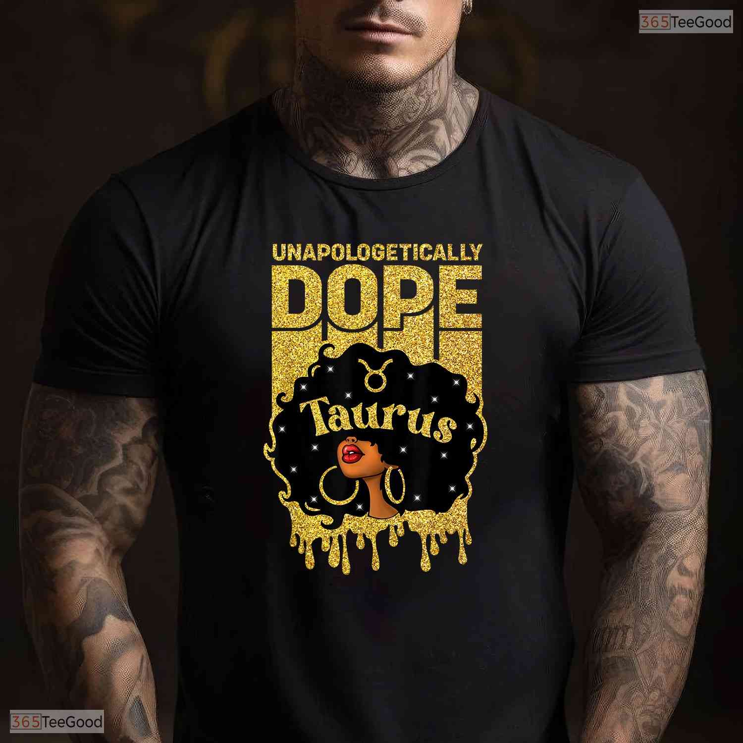 Unapologetically Dope Afro Taurus Girl T-Shirt- Unique May Birthday Shirt Gift