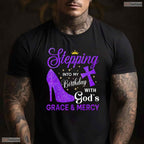 Stepping Into My May Birthday With God's Grace And Mercy Blessed T-Shirt Gift