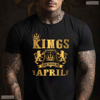 Awesome Kings Are Born In May Birthday Gift T-Shirt Best Celebration For Men