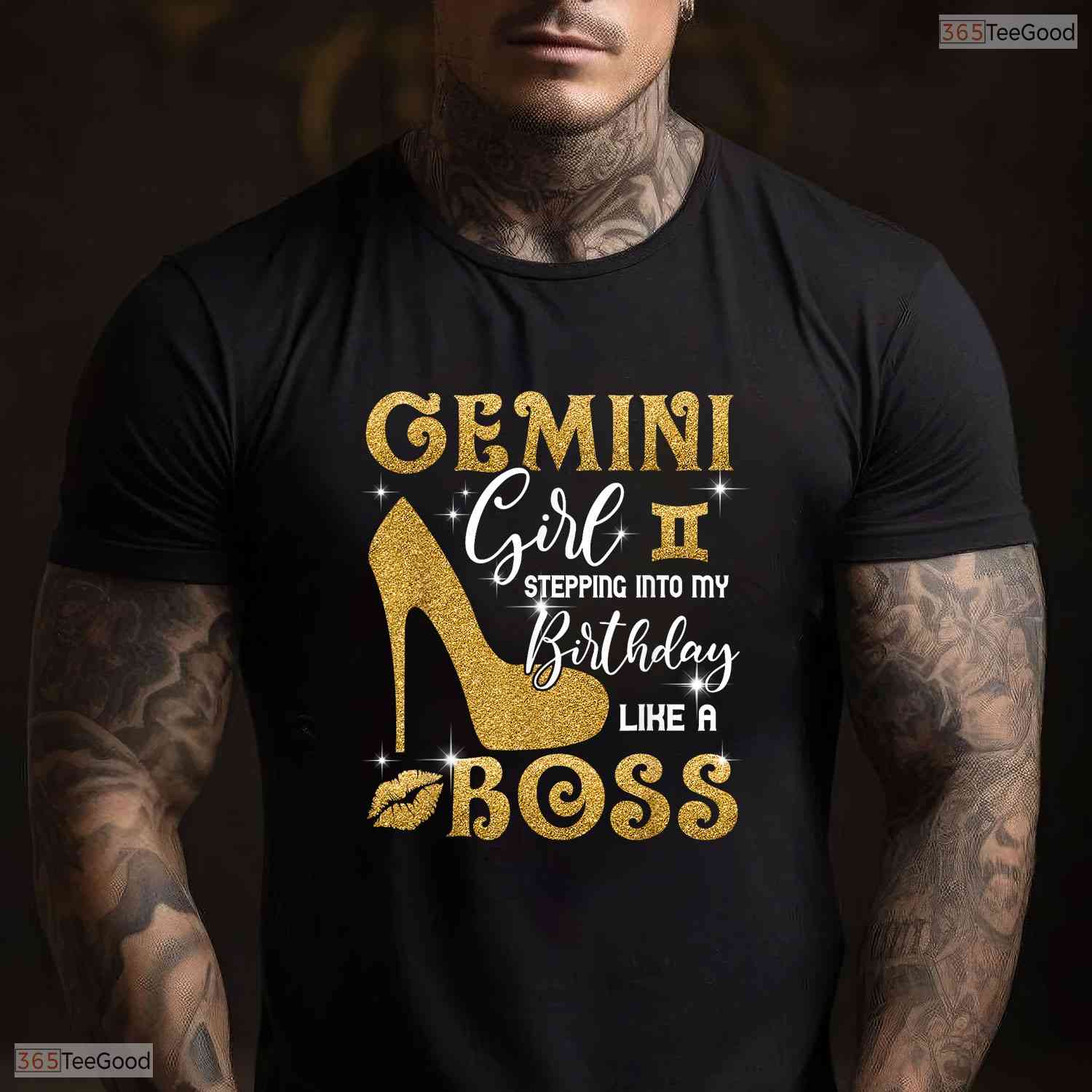 Fierce Gemini Girl Stepping Into My May Birthday Like A Boss High Heel T-Shirt