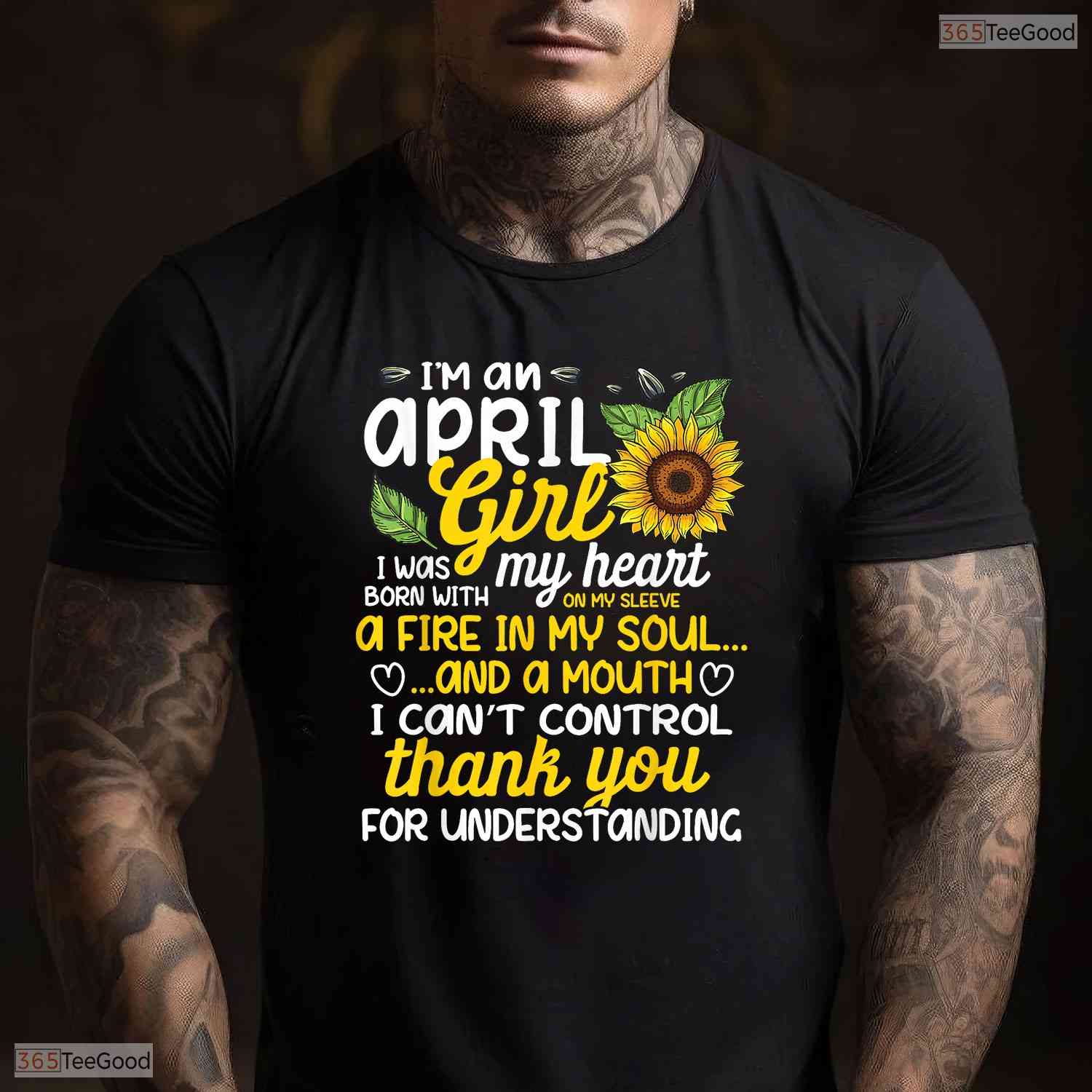 Gorgeous May Sunflower Girl Queen Born In May Spring Celebration Birthday T-Shirt