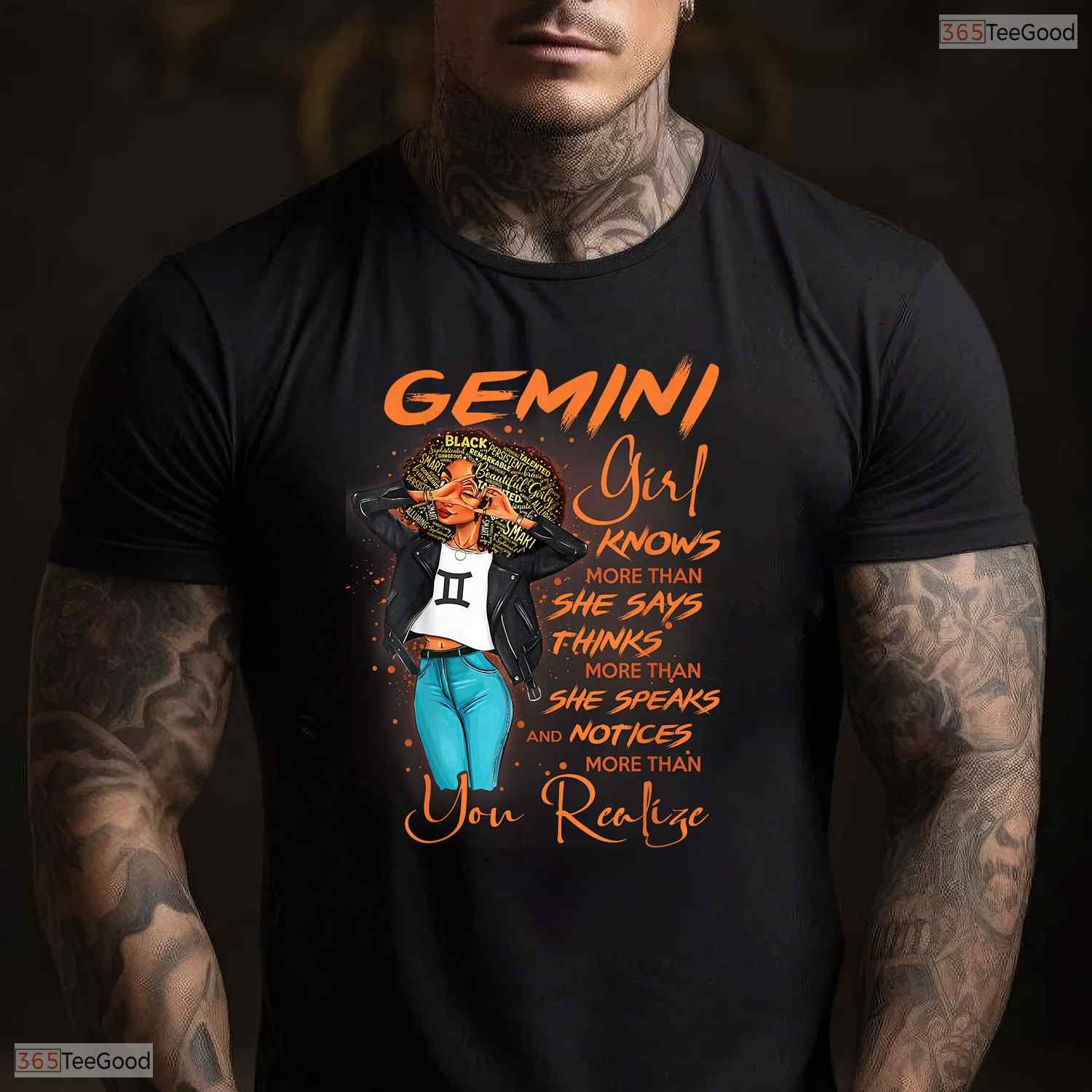 Smart Gemini Girl Knows More Than She Says Black Women's May Birthday T-Shirt Gift
