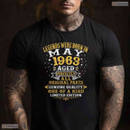 Retro Legends Were Born In May 1963 63 Years Old 63rd Birthday Classic T-Shirt