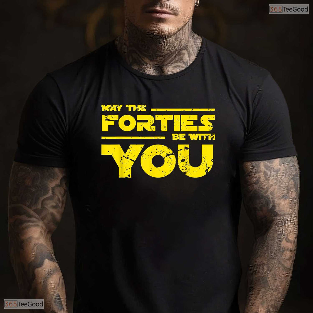 Funny 40th May Birthday T-Shirt- Hello Forties Adult May Birthday Party Shirt