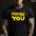 Funny 40th May Birthday T-Shirt- Hello Forties Adult May Birthday Party Shirt