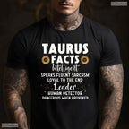 Funny Taurus Facts Intelligent Sarcasm Zodiac May Birthday Gift Shirt For Men
