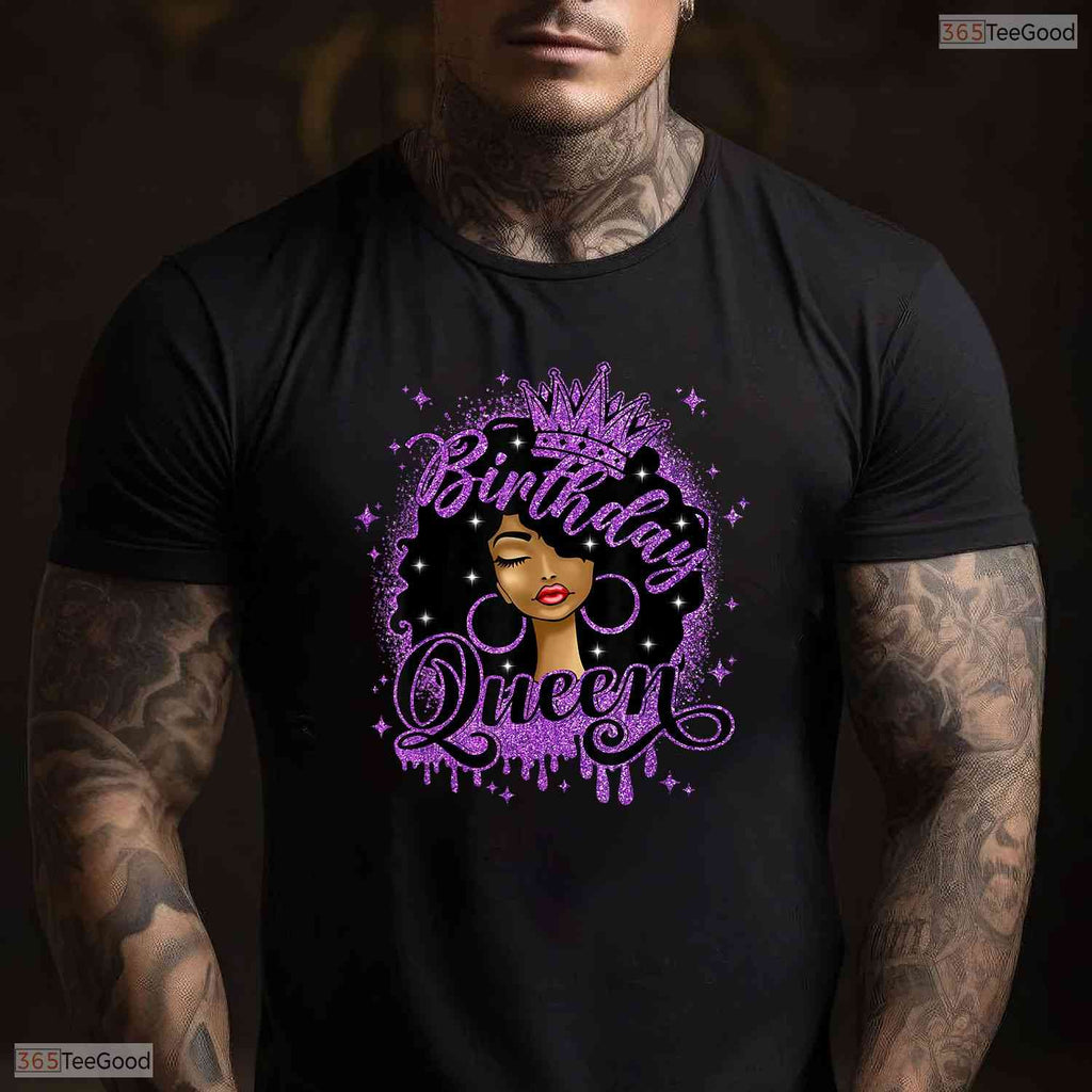 Black Queen Curly Afro It Is My May Birthday Celebration Shirt For Black Women