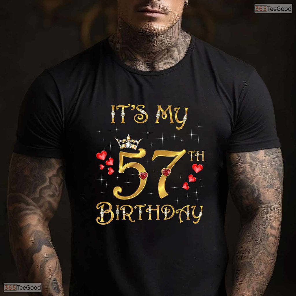It Is My 57th Birthday Queen Milestone May Birthday Celebration Shirt For Her