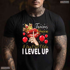 Taurus Queen I Level Up Gamer T-Shirt Awesome May Birthday Celebration Shirt