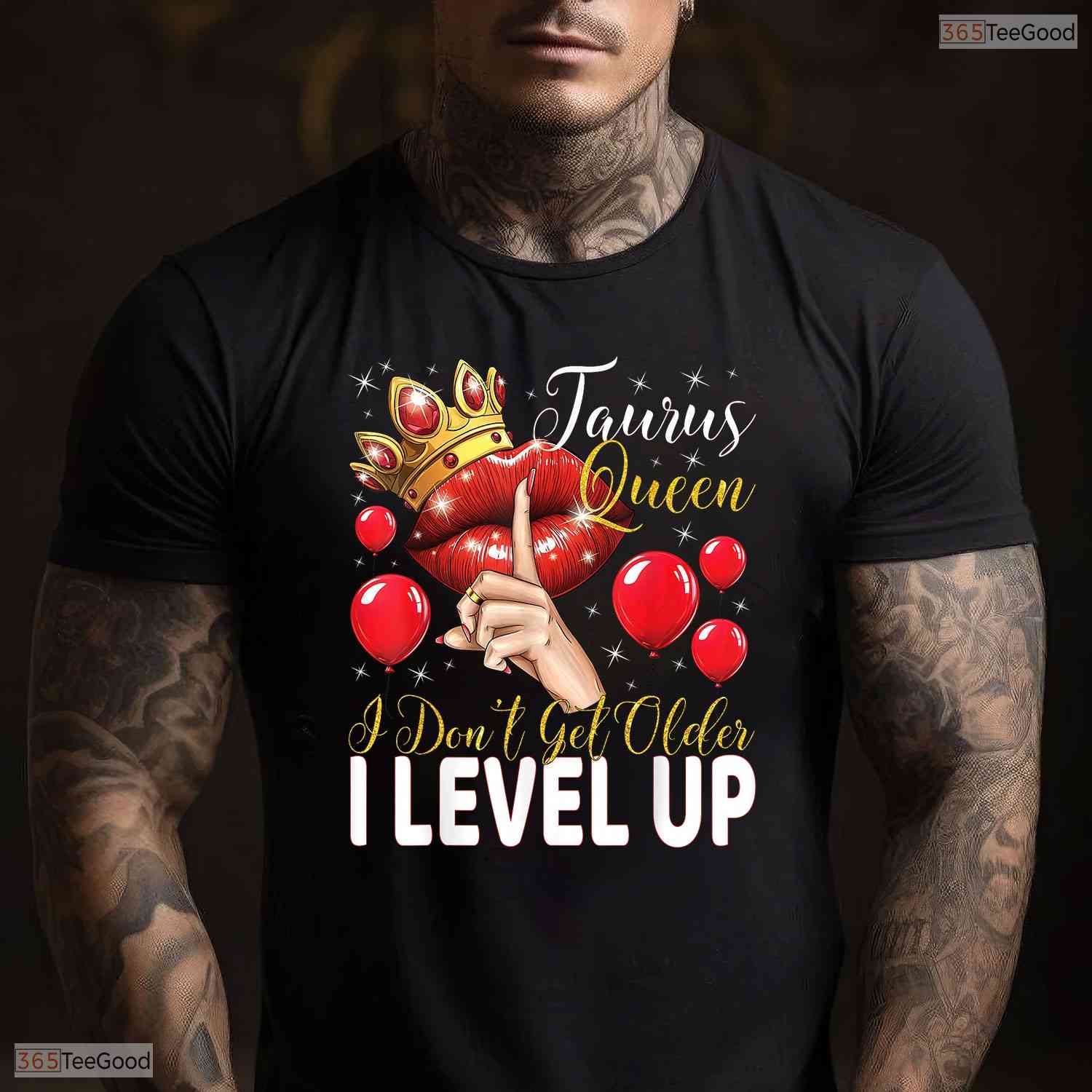 Taurus Queen I Level Up Gamer T-Shirt Awesome May Birthday Celebration Shirt