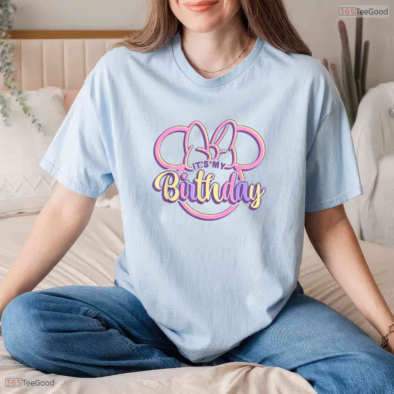 Retro Mouse Ears It Is My Birthday T-Shirt Cute May Birthday Shirt For Girls