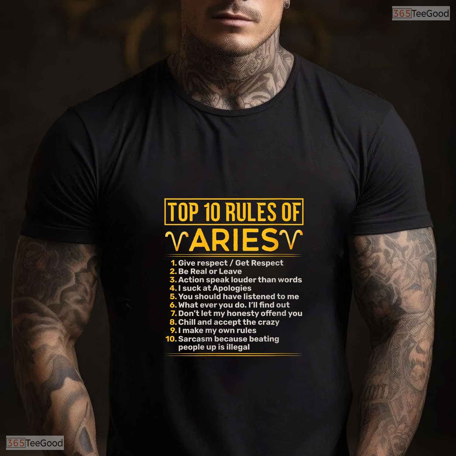 Top Ten Rules Of A Taurus Astrology V-Neck T-Shirt Funny May Birthday Gift