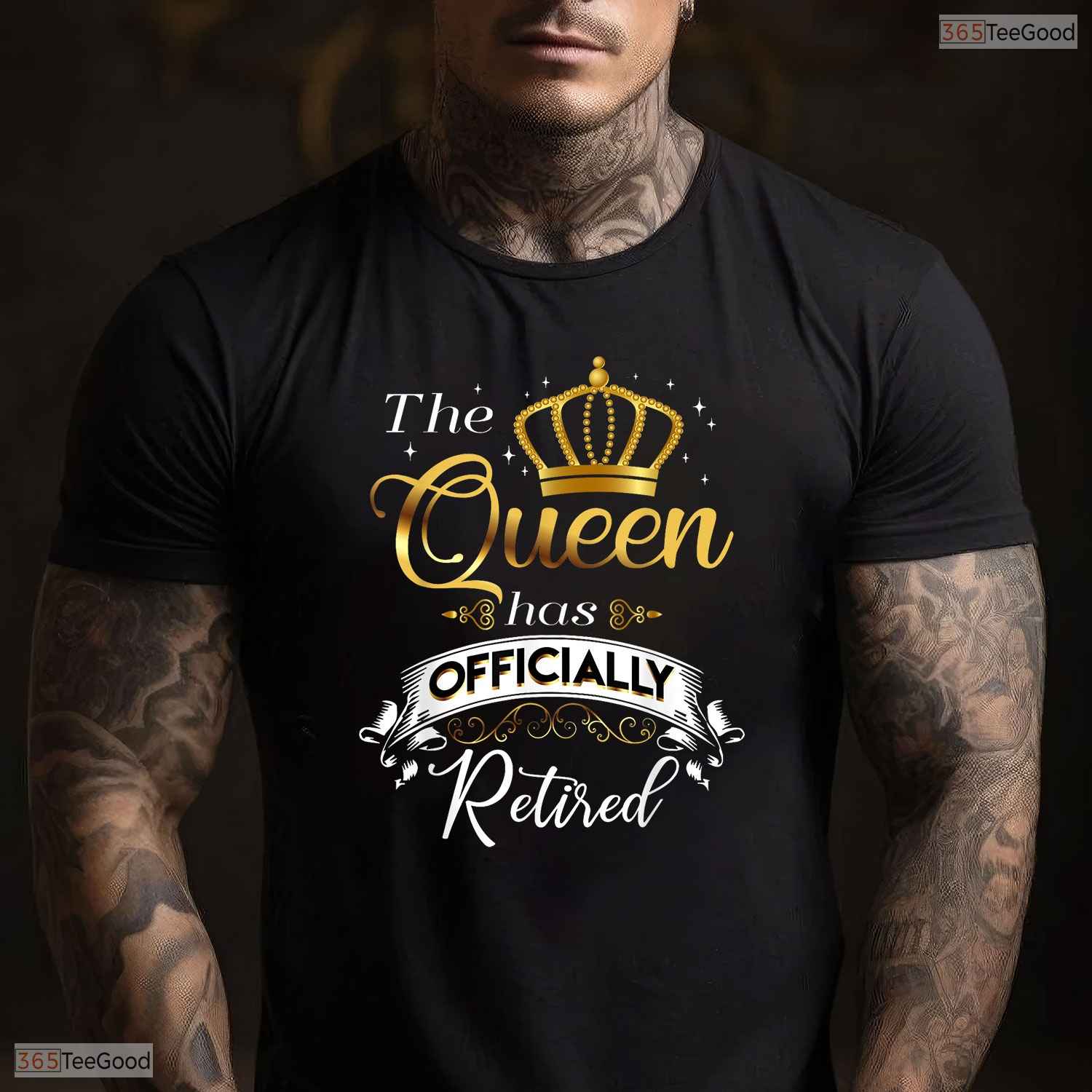 The Queen Has Officially Retired T-Shirt- Women May Birthday Shirt Gift