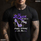 A Queen Was Born In May High Heel T-Shirt- Women May Birthday Shirt Gift