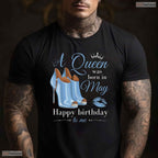 A Queen Was Born In May T-Shirt- Best May Birthday Celebration Shirt For Her