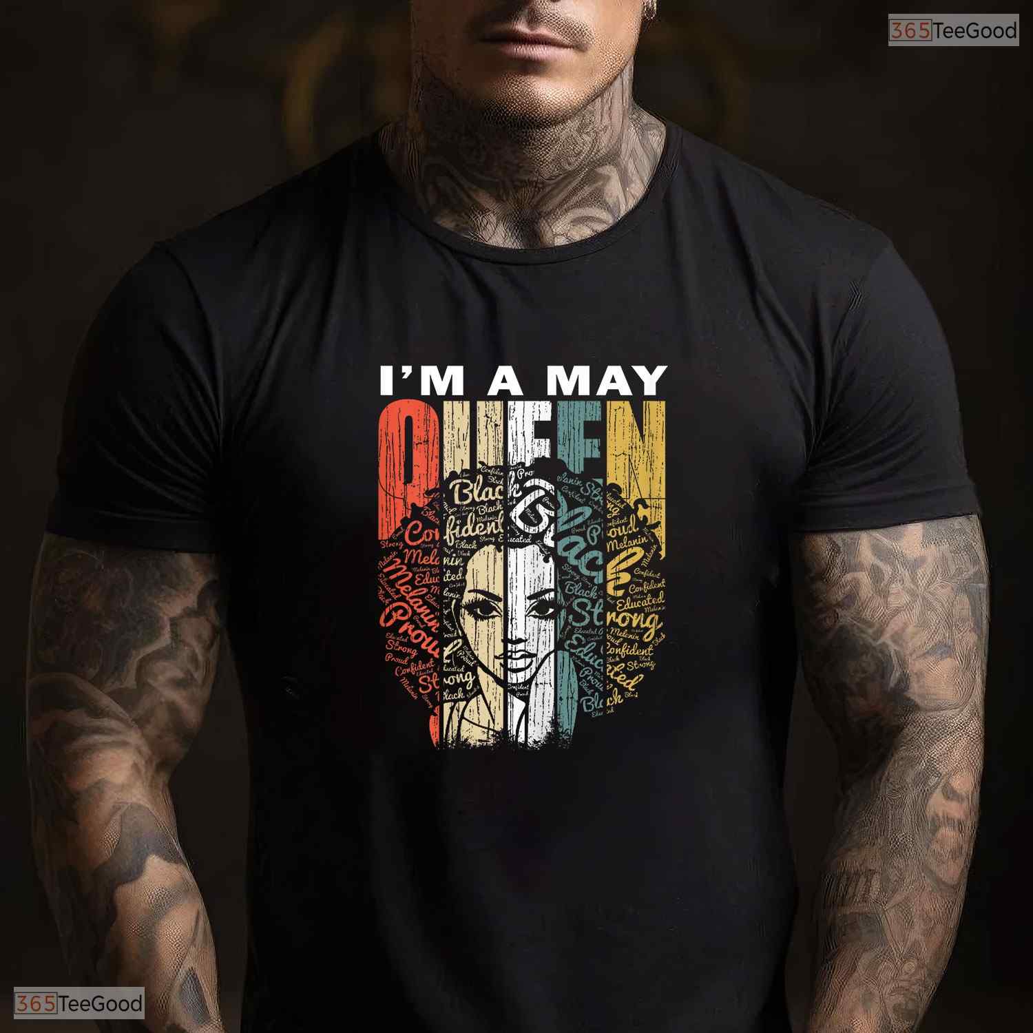 Women Queens Are Born In May T-Shirt- Unique May Birthday Celebration Apparel
