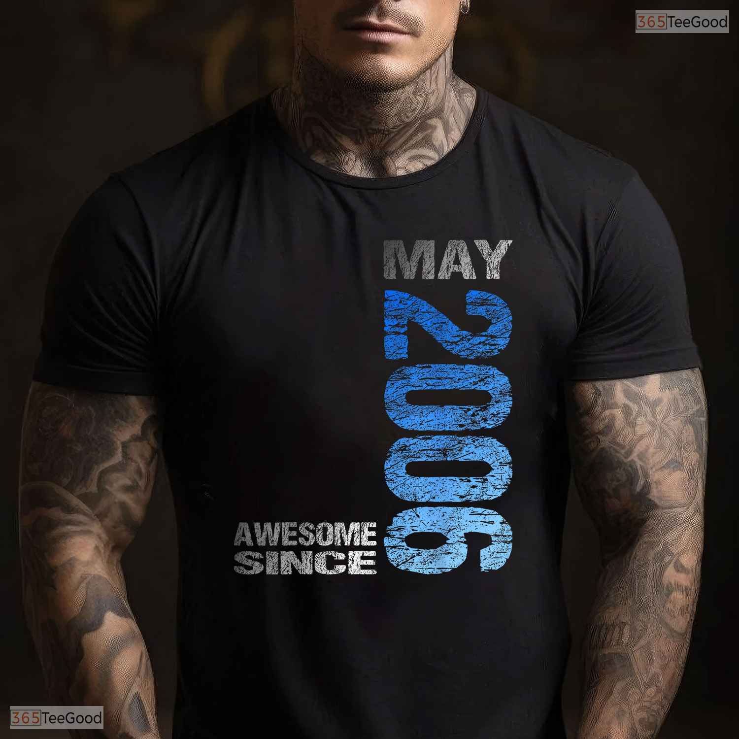 Awesome Since May 2006 T-Shirt- Unique 20th May Birthday Celebration Apparel