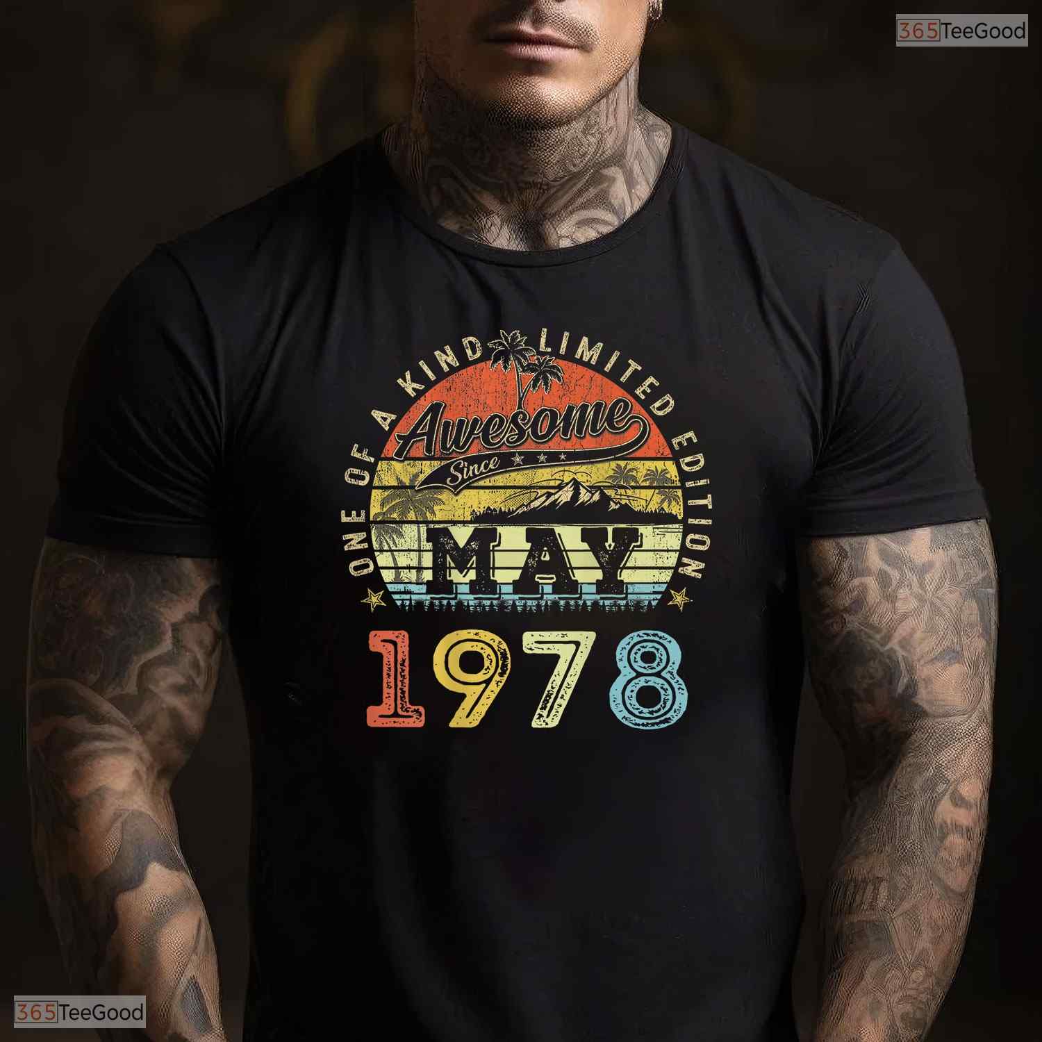 Limited Edition May 1978 T-Shirt- Best 48th May Birthday Celebration Apparel