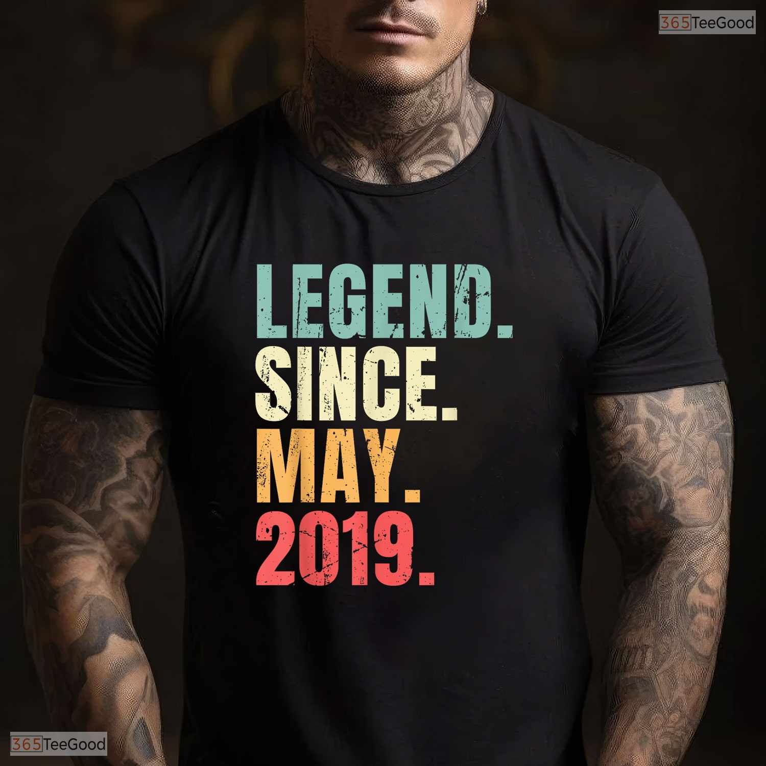 Retro Legend Since May 2019 T-Shirt- Unique May Birthday Celebration Apparel
