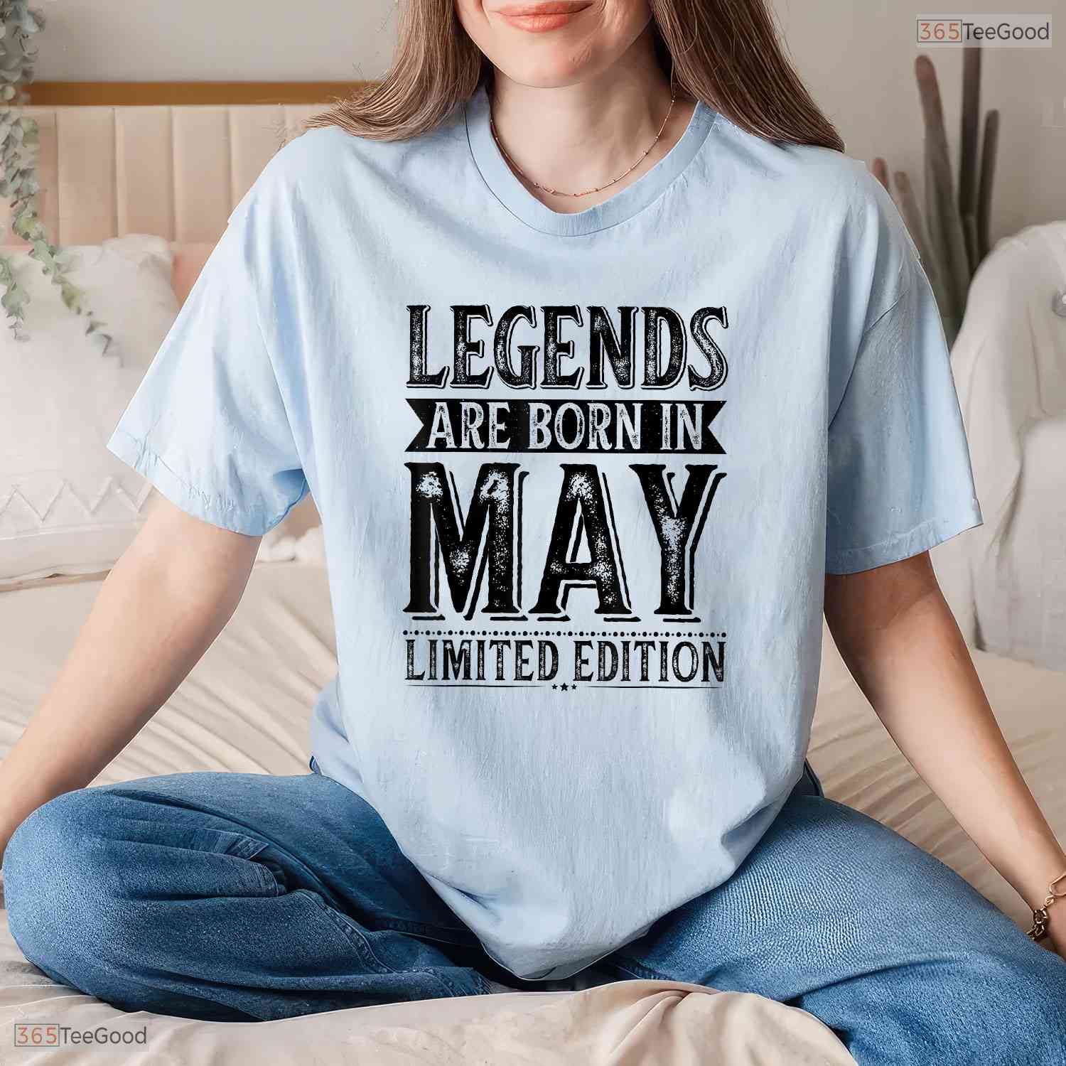 Legends Are Born In May T-Shirt- Best Legendary May Birthday Shirt For Adults