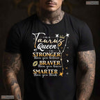 Taurus Queen Zodiac Sign Horoscope T-Shirt- Unique May Birthday Shirt Gift