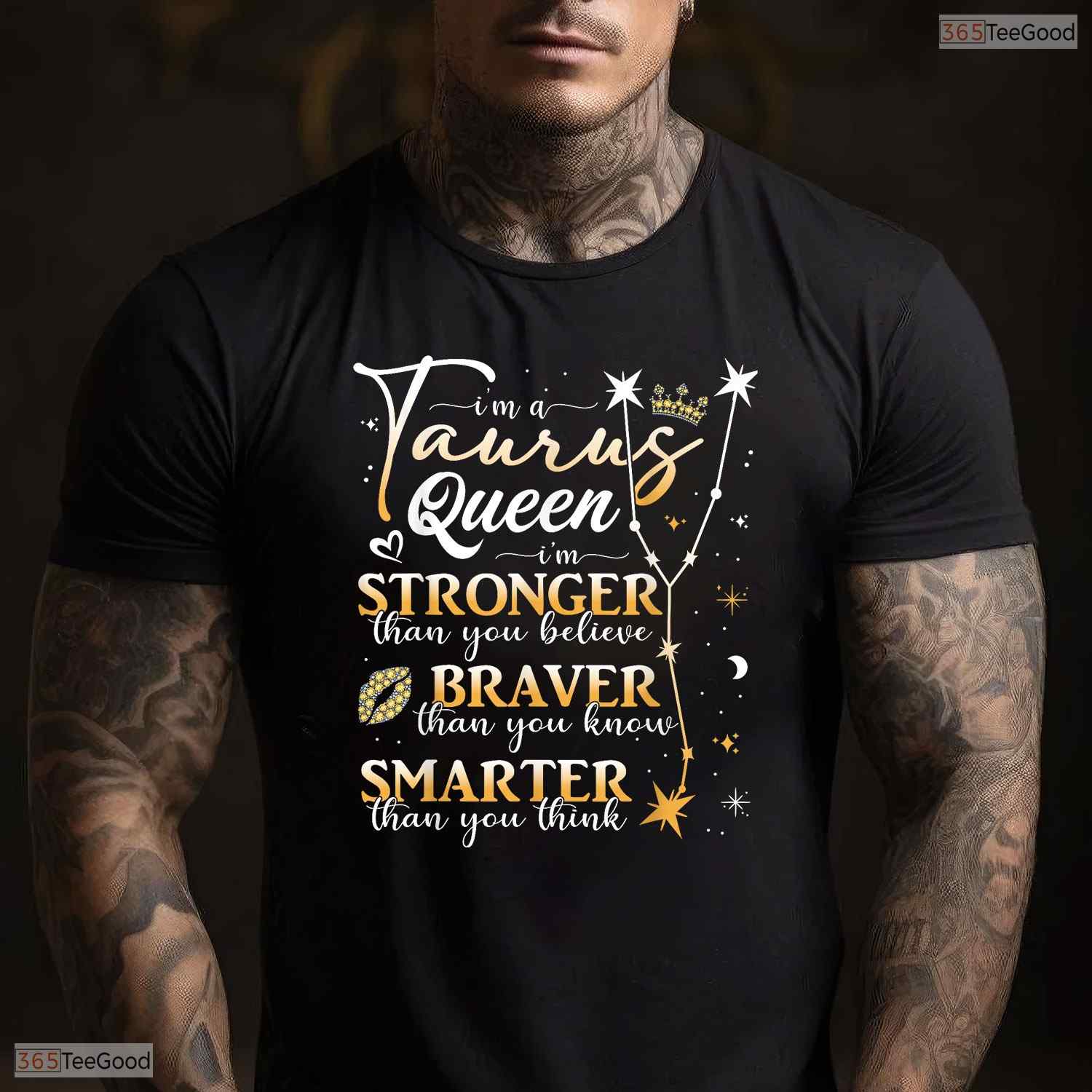 Taurus Queen Zodiac Sign Horoscope T-Shirt- Unique May Birthday Shirt Gift