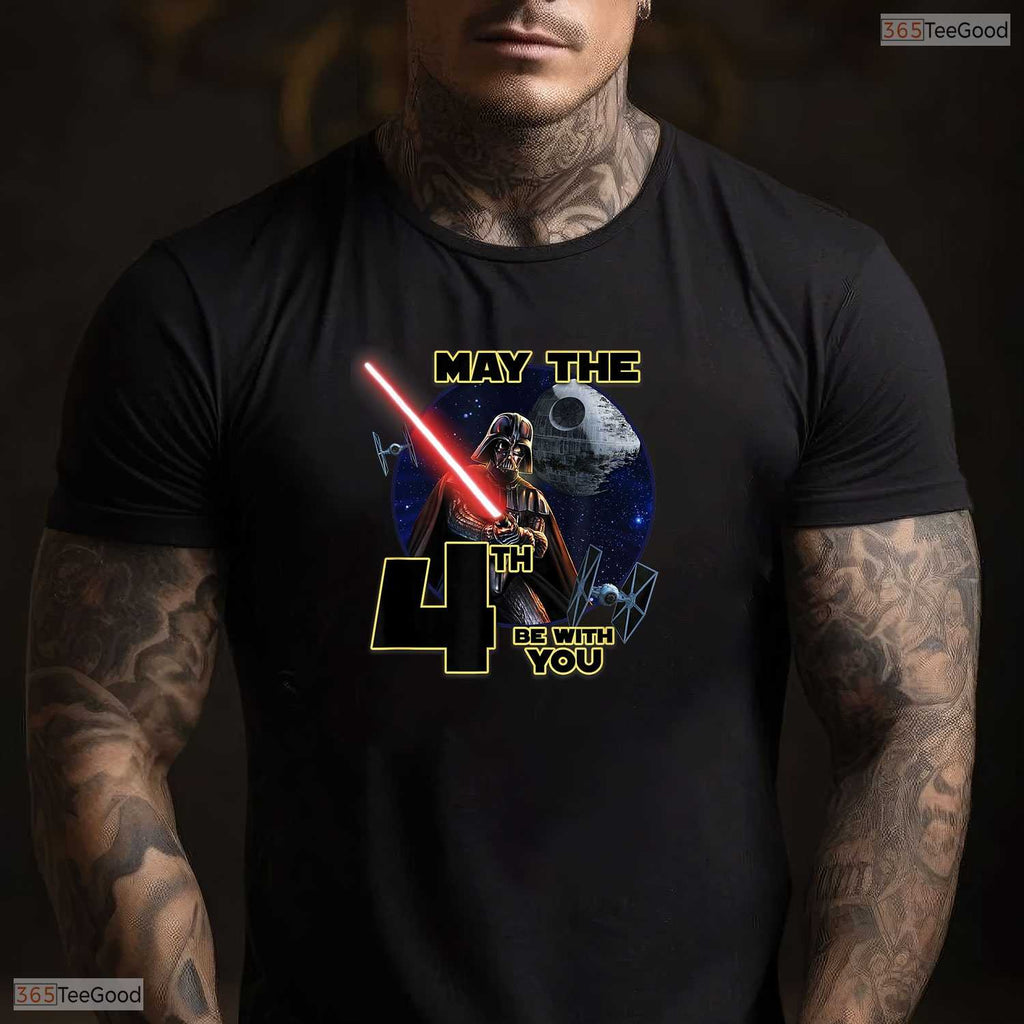 Classic May The Fourth Be With You Space Sword T-Shirt- May Birthday Shirt