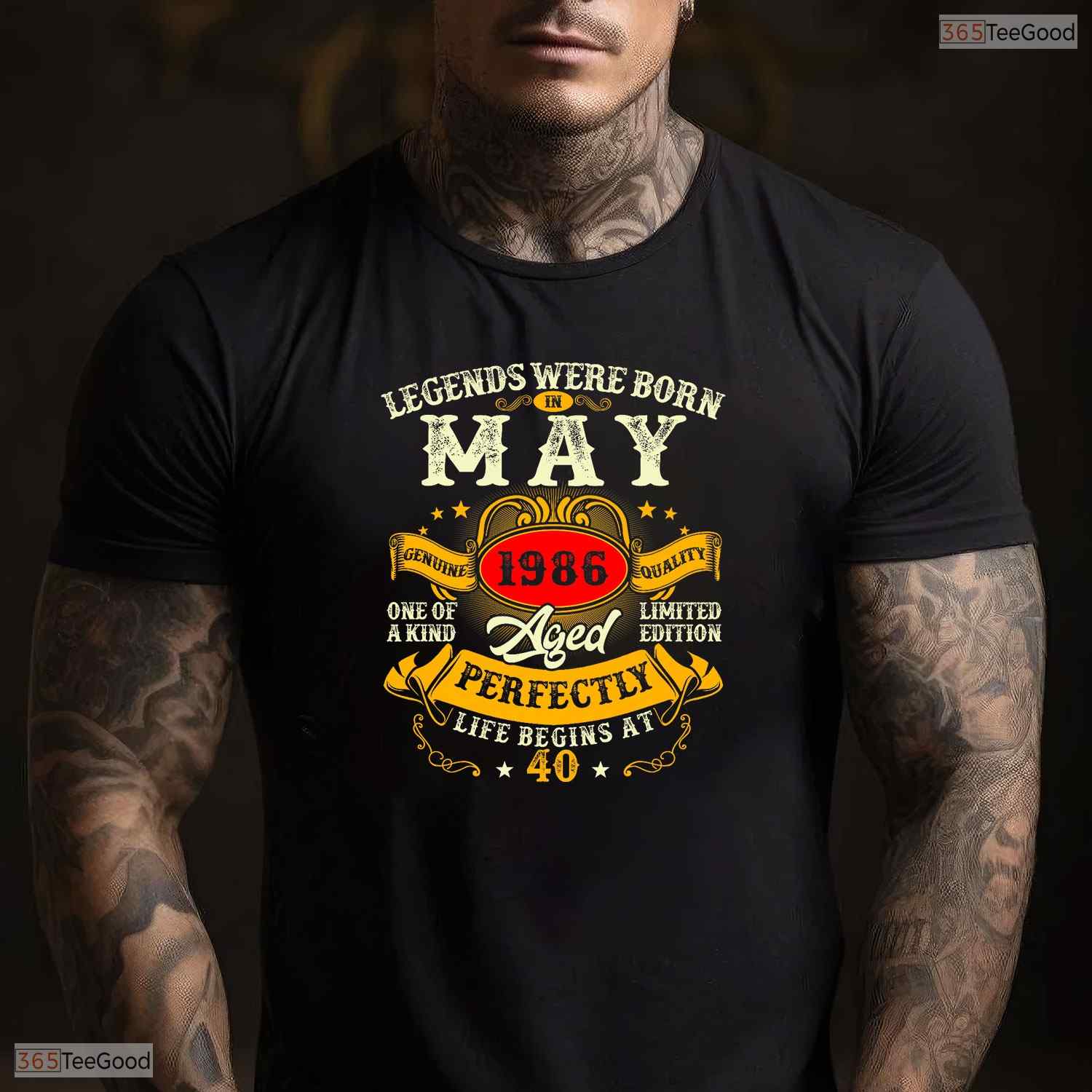 Vintage Legends Born In May 1986 T-Shirt- Awesome 40th May Birthday Shirt