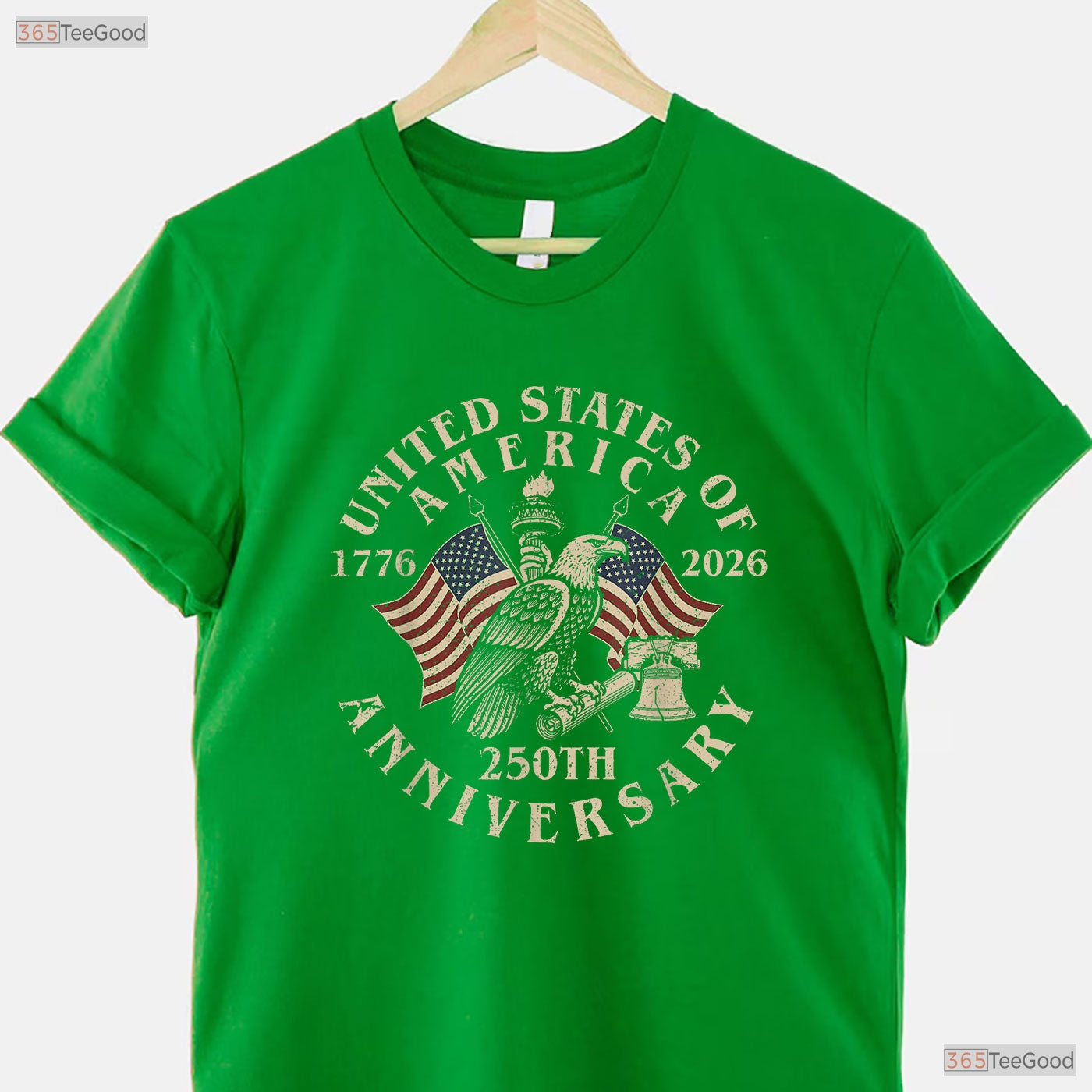 Vintage USA 250th Anniversary Patriotic Valentine T-Shirt Fly Fishing Gifts