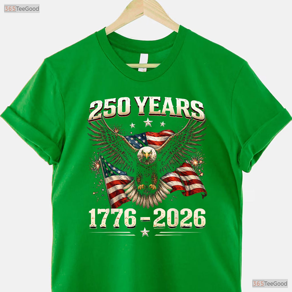 250th Anniversary USA Eagle Independence Valentine T-Shirt Bass Fishing Gear