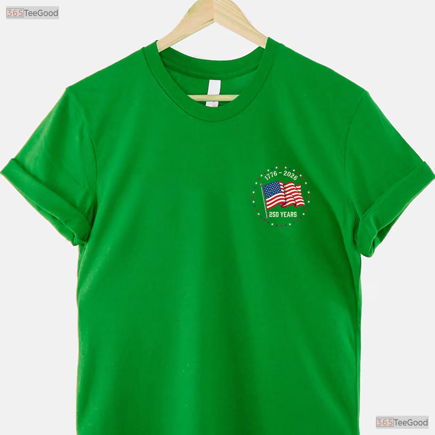 July 4th 250th Anniversary Front Back Valentine T-Shirt Catfish Fishing Men