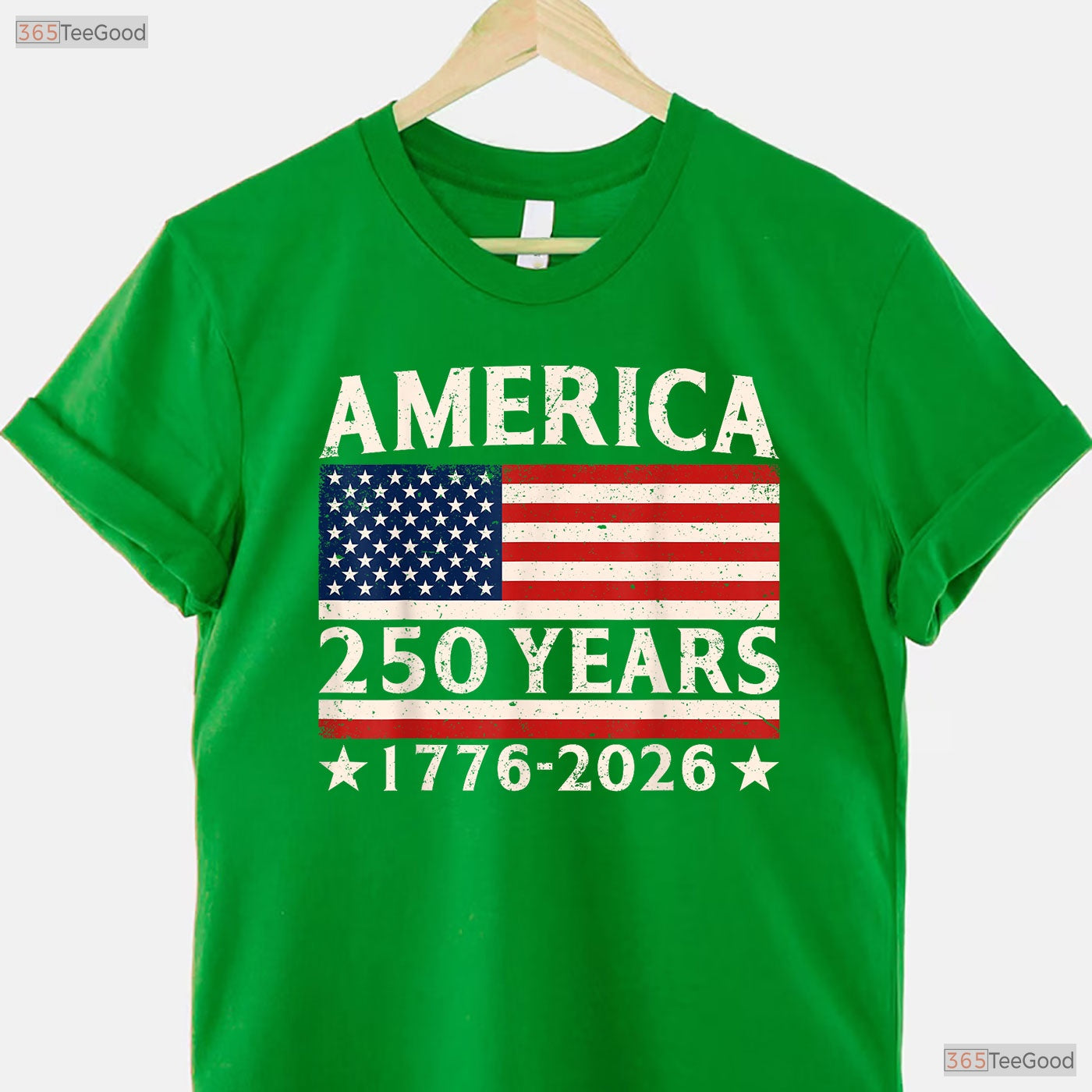America 250 Years 4th of July USA Flag Valentine T-Shirt Kayak Fishing Gear