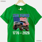 250 Years American 1776 2026 4th of July Valentine T-Shirt Marlin Fishing