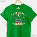 250 Years America Independence Valentine T-Shirt- Deep Sea Fishing Shirts