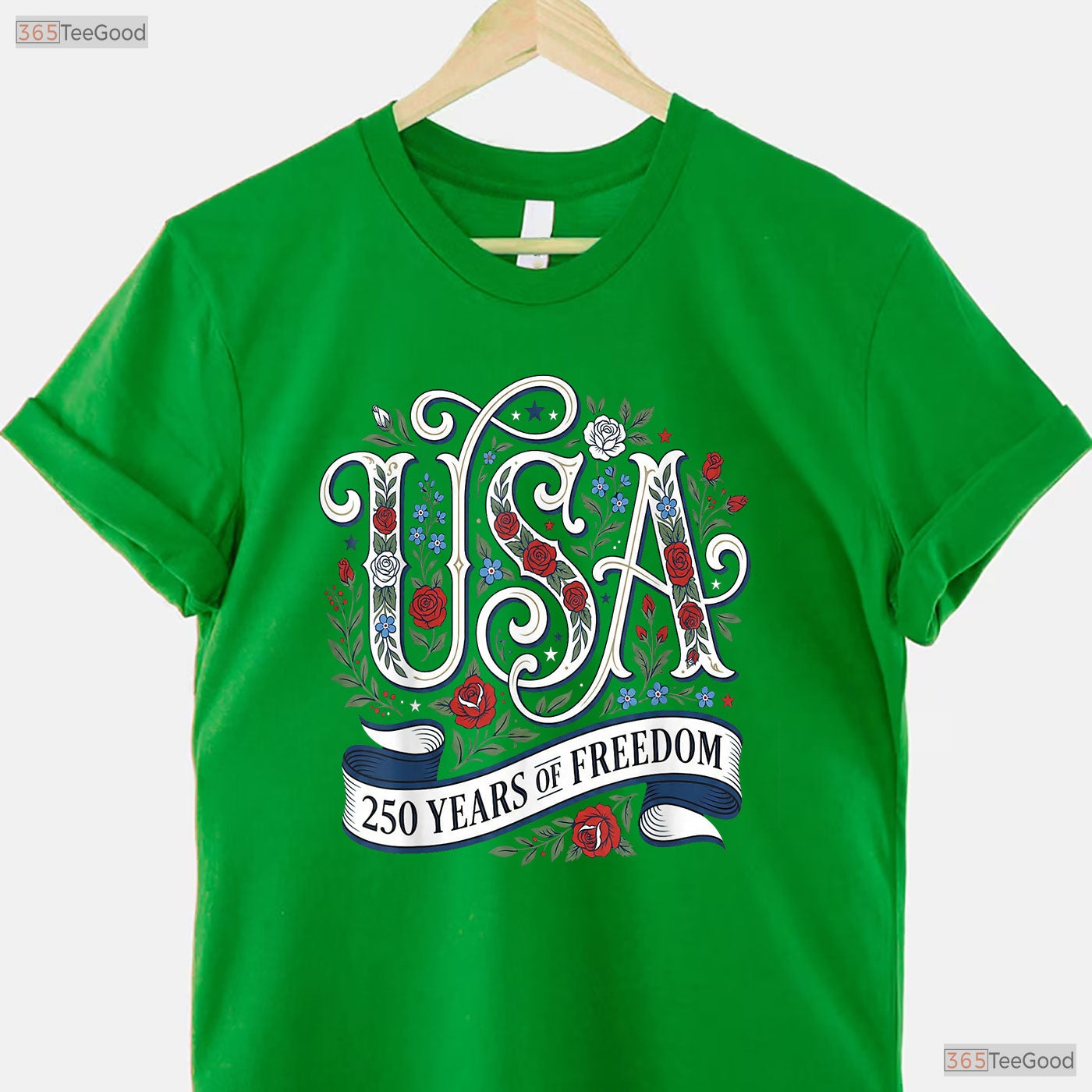 Patriotic 250th Anniversary USA Valentine Shirt For Women Saltwater Fishing