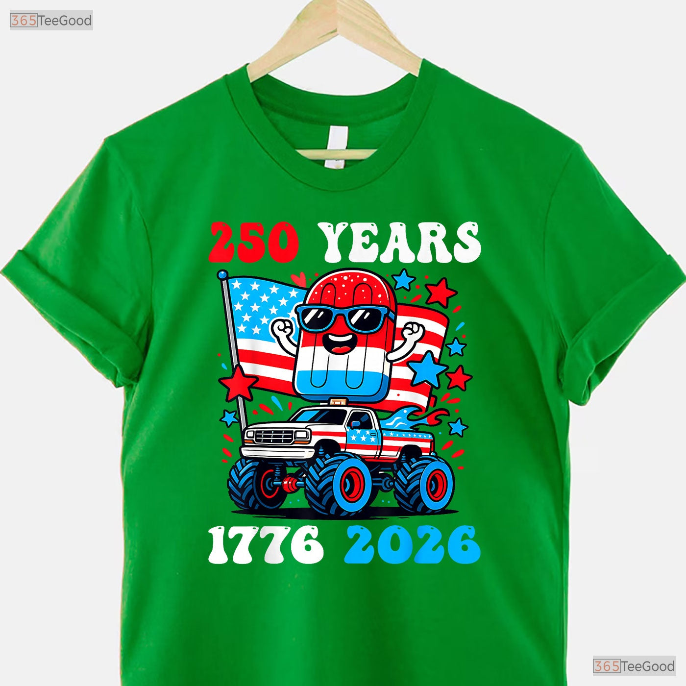 Kids 250th Anniversary USA 4th of July Valentine T-Shirt Inshore Fishing Clothing