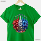 250 Years American Patriotic 4th of July Valentine T-Shirt Pike Fishing Gifts Men