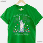 United States 250th Anniversary Valentine T-Shirt Fly Tying Accessories Men