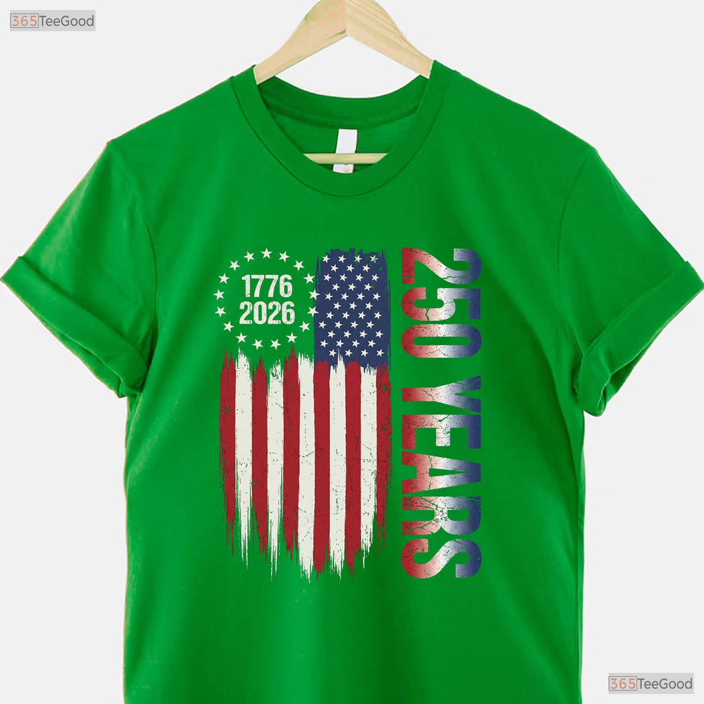 250 Years America Independence Freedom Valentine T-Shirt Fly Fishing Accessories