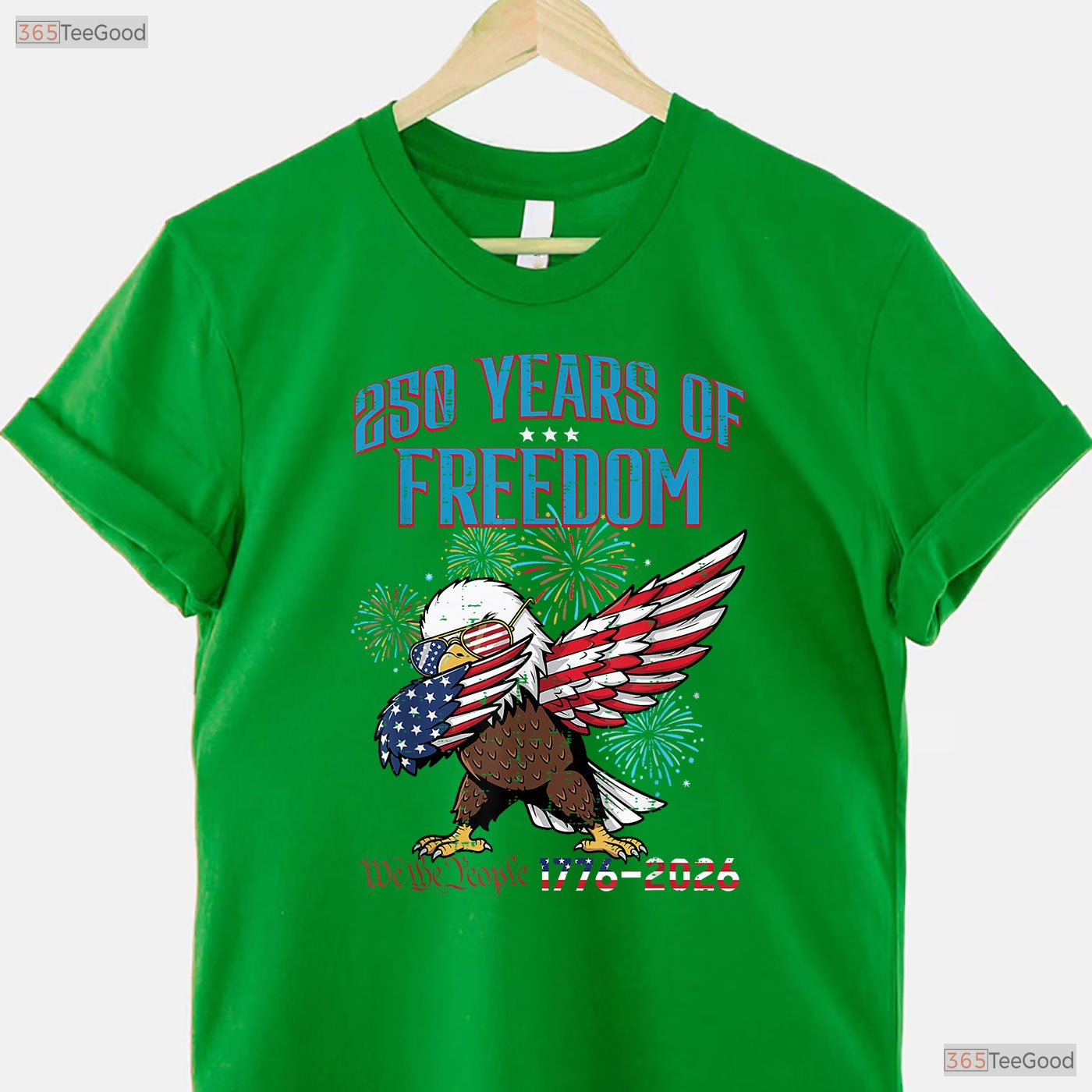 250 Years Freedom Eagle Dab 250th Valentine T-Shirt Ice Fishing Accessories