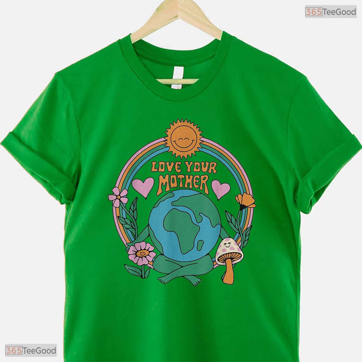 Love Your Mother Earth Day Shirt Vintage Environmentally Friendly T-Shirt Gift