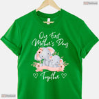 Our First Mothers Day Together Elephant Matching Mom And Baby T-Shirt Gift Idea