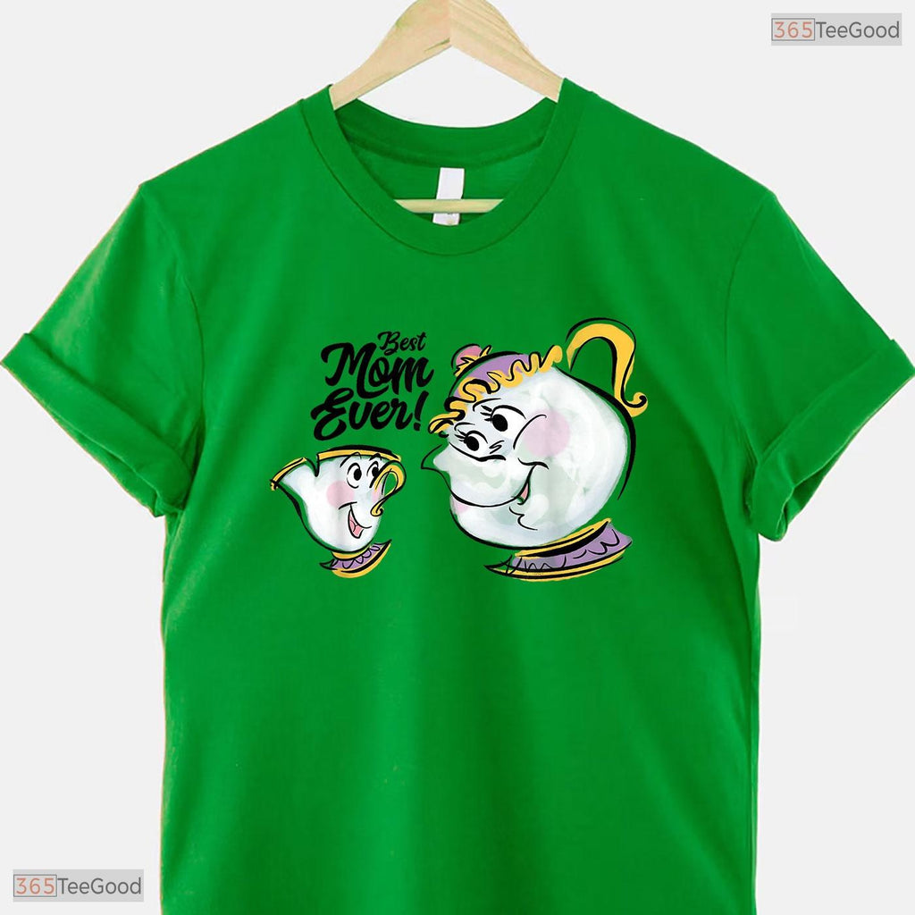 Tea Pot Best Mom Ever Cute Mothers Day Character Gift For Her T-Shirt Apparel