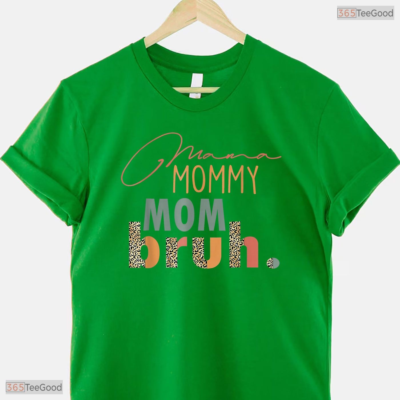 Funny Mama Mommy Mom Bruh Leopard Print Sarcastic Mothers Day T-Shirt Gift