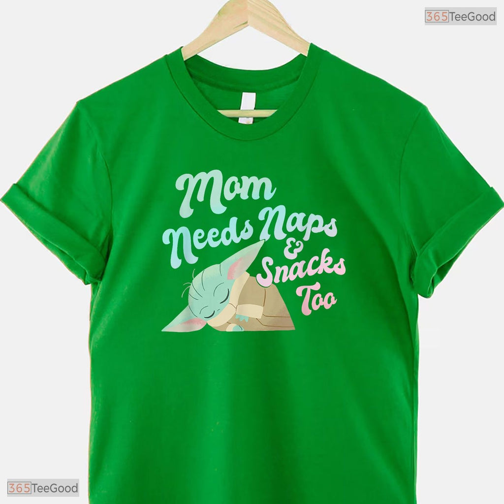 Galactic Mom Needs Naps Shirt Cool Space Theme Mothers Day T-Shirt For Women