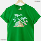 Galactic Mom Needs Naps Shirt Cool Space Theme Mothers Day T-Shirt For Women