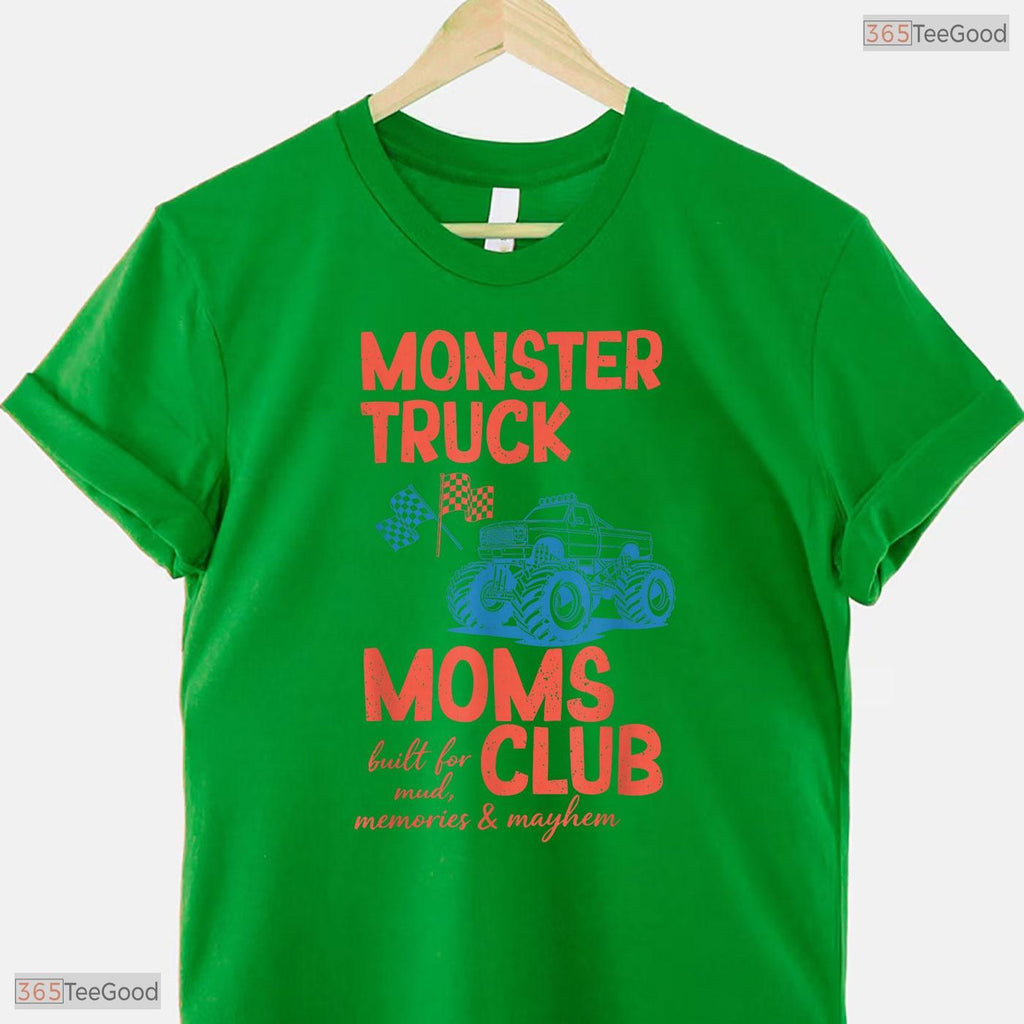 Monster Truck Moms Club Shirt Monster Truck Mama Mothers Day T-Shirt For Her