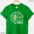 Favorite People Call Me Mimi Daisy Floral Grandma Mothers Day T-Shirt Gift